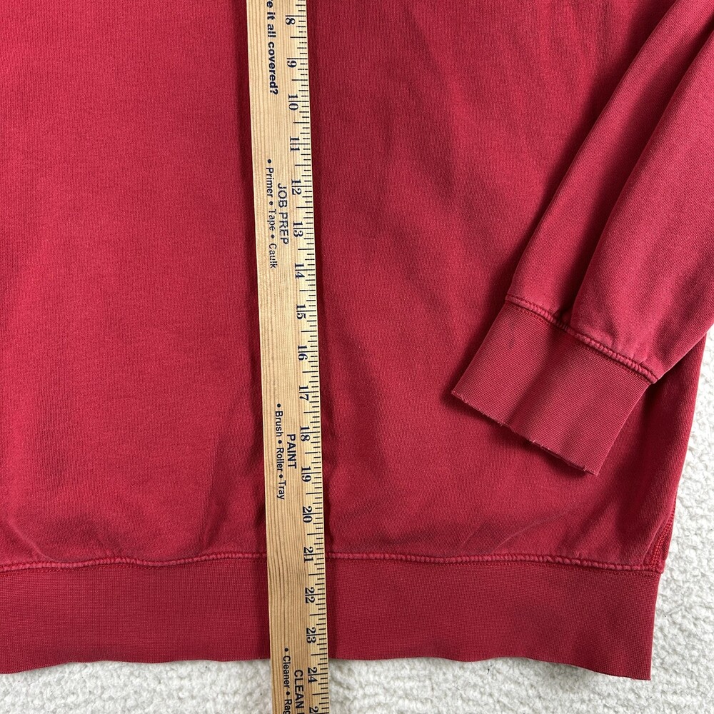 American Eagle Sweatshirt Womens Medium Red Ski Team Fleece Crewneck Pullover - Picture 9 of 13